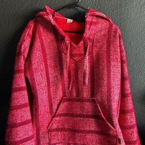 Artesania Molina Vibrant Red Hooded Pullover